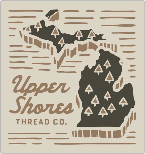 Michigan map sticker